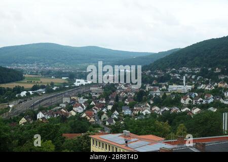 Gemunden am Main est une ville dans le district de Main-Spessart dans le Regierungsbezirk de Basse Franconie en Bavière, Allemagne Banque D'Images