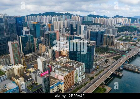 Kwun Tong, Hong Kong 02 juin 2019 : vue de dessus de la ville de Hong Kong Banque D'Images
