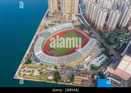 Chai WAN, Hong Kong 22 mai 2019 : vue de dessus du complexe sportif de loisirs de Hong Kong Banque D'Images