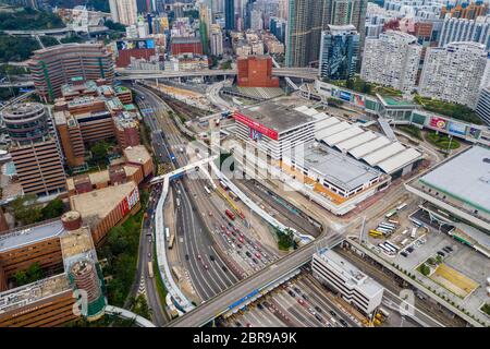 Hung Hom, Hong Kong 21 avril 2019 : tunnel de passage à Hong Kong Banque D'Images