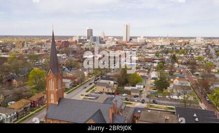 La deuxième plus grande ville de l'Indiana est Fort Wayne de Allen County Banque D'Images