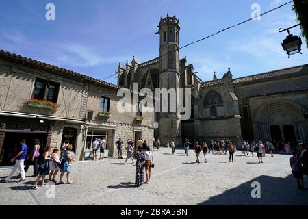 Basilique Saint Nazaire et Celse dans la ville fortifiée de Carcassonne.Aude.Occitanie.France Banque D'Images