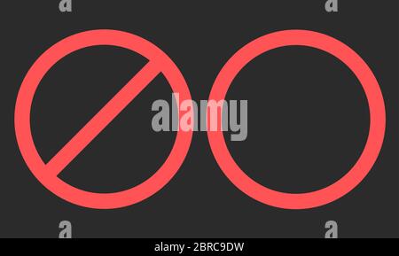 Stop sur fond noir. Illustration de Vecteur