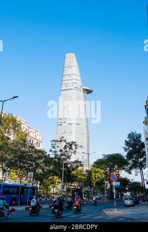 Ham Nghi avenue, avec Bitexco Financial Tower, Dong Khoi, Ho Chi Minh ville, Vietnam, Asie Banque D'Images