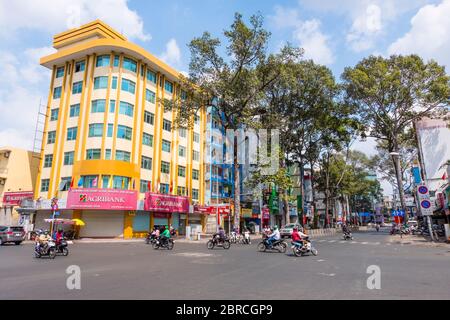 TRAN Hung Dao Street, Ho Chi Minh ville, Vietnam, Asie Banque D'Images