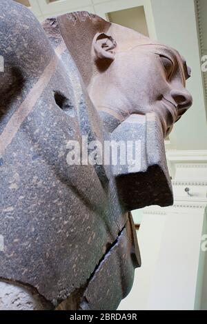 Sculpture Ramsès II au British Museum Banque D'Images