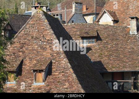 Carennac, Lot/France; 03 mars 2016. Situé dans la vallée de la Dordogne, le village de Carennac est classé parmi les plus beaux de France et d'Inde Banque D'Images