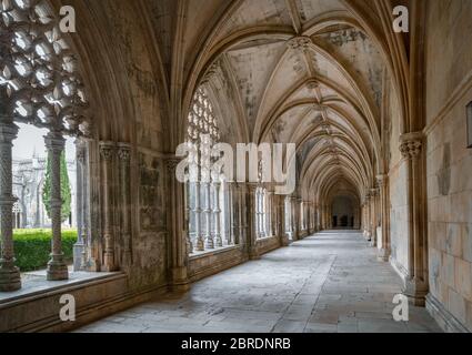 Monastère de Sainte Marie de la victoire à Batalha, Portugal Banque D'Images