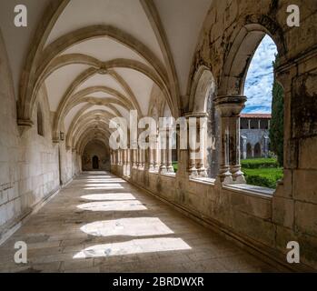 Cloître du roi Afonso au monastère de Sainte Marie de la victoire à Batalha, Portugal Banque D'Images