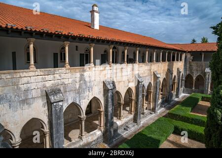 Cloître du roi Afonso au monastère de Sainte Marie de la victoire à Batalha, Portugal Banque D'Images