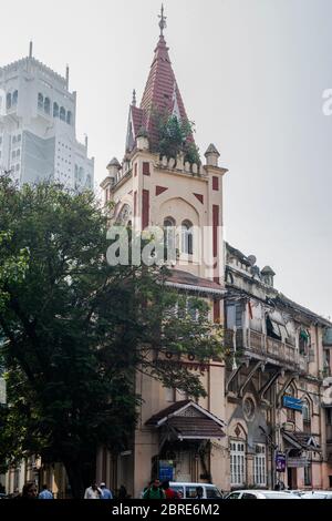 18 nov 2017--1889.AD.Bowen Memorial Methodist Church-Tullock Road; Apollo Bandar; Colaba; Mumbai; Maharashtra INDE Banque D'Images