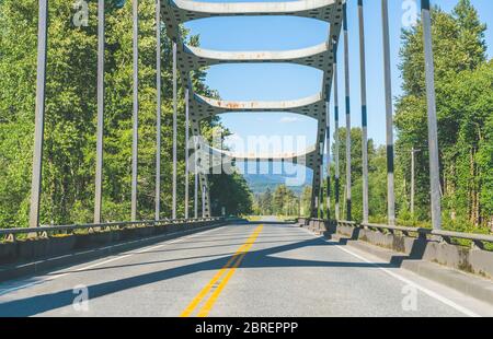 pont en acier général côté pays en amérique. Banque D'Images