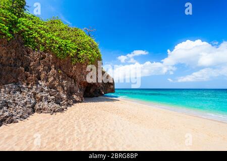 Plage de sable blanc sur l'île de Boracay aux Philippines Banque D'Images