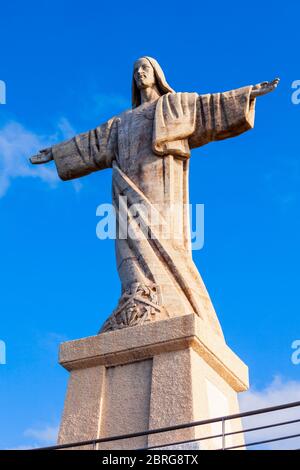 Christ la statue du Roi ou Cristo Rei est une statue de Jésus Christ à Garajau, île de Madère au Portugal Banque D'Images