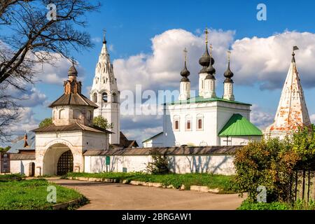 Monastère Alexandrovsky à Suzdal, anneau d'or de Russie Banque D'Images