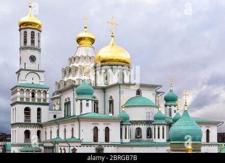 La cathédrale de Résurrection dans le monastère de la Nouvelle Jérusalem à Istra, région de Moscou, Russie Banque D'Images