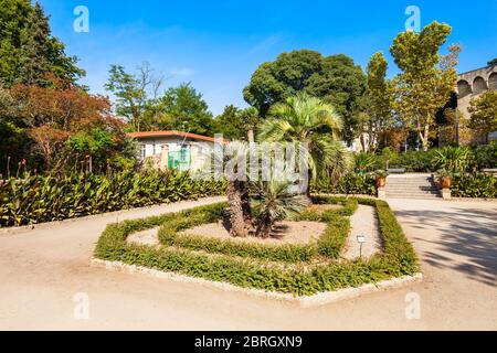 Le jardin des plantes de Montpellier est un jardin botanique public dans la ville de Montpellier, France Banque D'Images