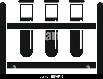 Icône tubes de sang. Illustration simple de l'icône vecteur tubes de sang pour la conception de sites Web isolée sur fond blanc Illustration de Vecteur