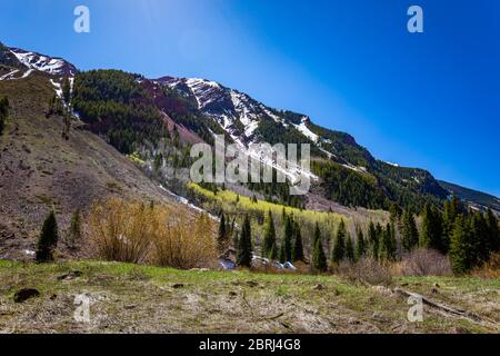 East Maroon Wilderness Portal White River National Forest Colorado Day Banque D'Images