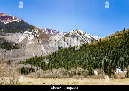 East Maroon Wilderness Portal White River National Forest Colorado Day Banque D'Images