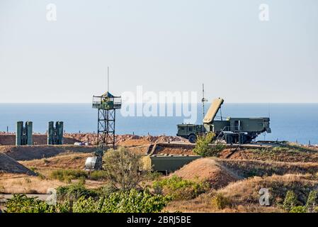 Système de missiles antiaériens S-400 en place en Turquie Banque D'Images