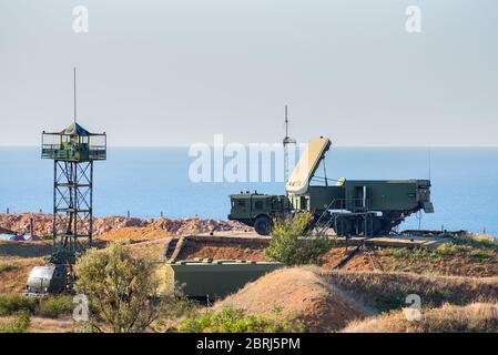 Système de missiles antiaériens S-400 en place en Turquie Banque D'Images
