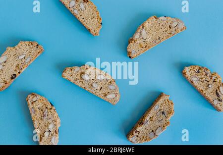 Motif biscuits biscotti. Banque D'Images