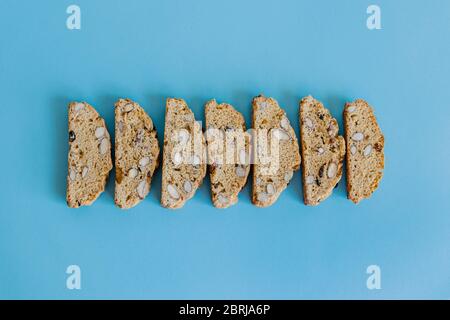 Motif biscuits biscotti. Banque D'Images