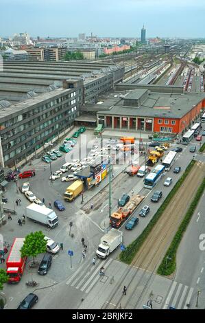 Gare centrale de Munich, ALLEMAGNE Banque D'Images