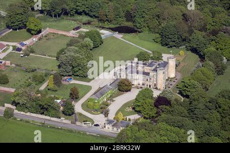 Vue aérienne du Walworth Castle Hotel Banque D'Images