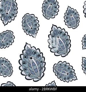 Motif vectoriel sans couture de différentes tailles sur fond blanc. Illustration de Vecteur