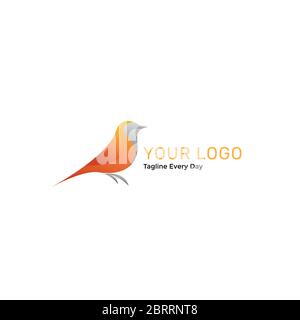 Modèle de logo oiseau Illustration de Vecteur