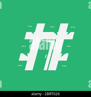 Modèle de conception du logo de la salle de conversation Illustration de Vecteur