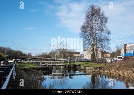 Forth & Clyde Canal. Lock 27, Anniesland, Glasgow Banque D'Images