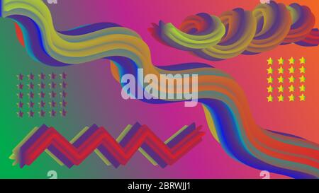 DESIGN ABSTRAIT MÉLANGE VECTOR ARTS Illustration de Vecteur