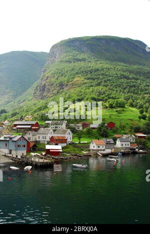 Norvège, fjord Sognefjord (ou fjord Sognefjorden) 03 Banque D'Images