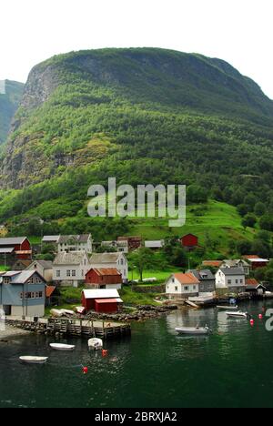 Norvège, fjord Sognefjord (ou fjord Sognefjorden) 03 Banque D'Images