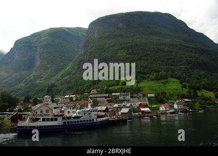 Norvège, fjord Sognefjord (ou fjord Sognefjorden) 03 Banque D'Images