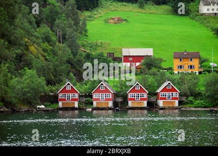 Norvège, fjord Sognefjord (ou fjord Sognefjorden) 03 Banque D'Images