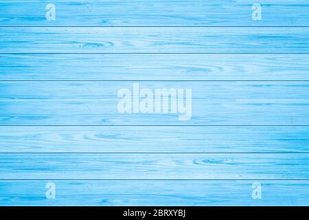 Couleur bleu clair brillant texture bois. Plage vintage sur fond de bois. Banque D'Images