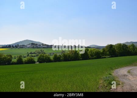 Paysage de l'Eifel au printemps Banque D'Images