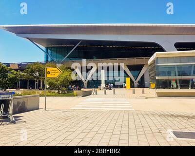 Entrée à l'aéroport international du Cap en Afrique du Sud. Banque D'Images