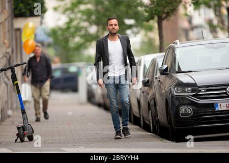 Brussel Sint Gillis, Belgique. 22 mai 2020. BRUXELLES, 22-05-2020. Portrait sociologue Jaron Harabam. Portret socioloog Jaron Harabam crédit: Pro Shots/Alamy Live News Banque D'Images