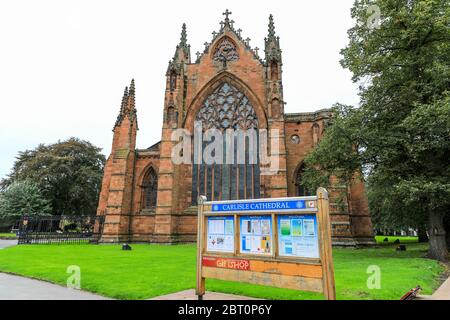 Cathédrale de Carlisle, Cumbria, Angleterre, Royaume-Uni Banque D'Images