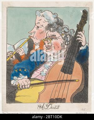 Un Duet, 1785 (?). Banque D'Images