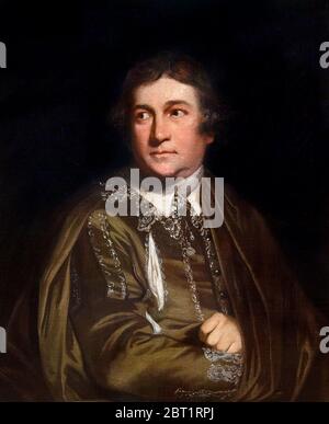 David Garrick comme Kaiely dans "chaque homme dans son humour", portrait d'après Sir Joshua Reynolds, huile sur toile, 1768. Banque D'Images