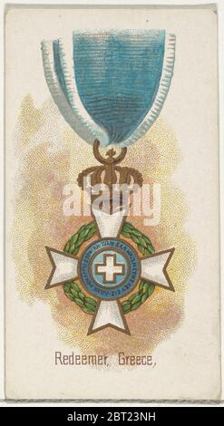 Redeemer, Grèce, de la série des décorations du monde (N30) pour Allen & amp; Ginter cigarettes, 1890. Banque D'Images