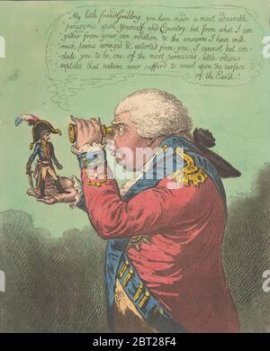 Le roi de Brobdingnag et Gulliver.-vide. SWIFT's Gulliver : voyage à Brobdingnag, 26 juin 1803. Banque D'Images