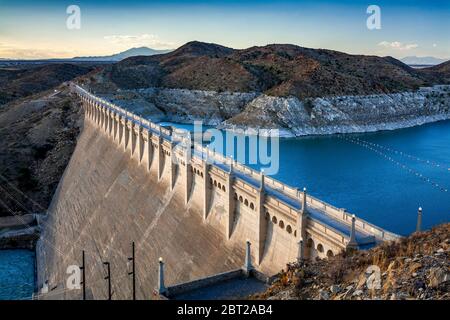 Elephant Butte Dam (1916), près de Truth or Consequences, New Mexico USA Banque D'Images