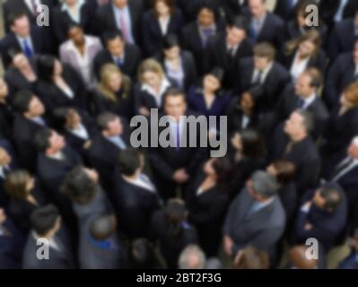 Photo floue de la foule des groupes d'affaires Banque D'Images